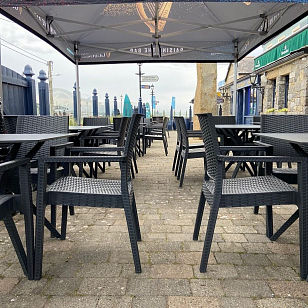 Кресло Siesta Contract Ibiza Цвет: антрацит для дачи Кресло Siesta Contract Ibiza Цвет: антрацит, садовая мебель