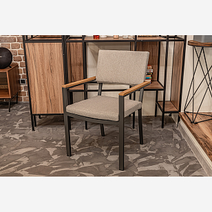 Обеденное кресло Lite Oscar с подлокотниками из тика для дачи Обеденное кресло Lite Oscar с подлокотниками из тика, садовая мебель