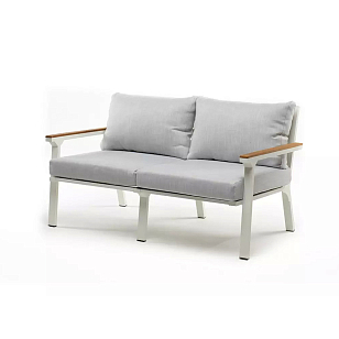 Диван двухместный Joygarden Concorde белый для дачи Диван двухместный Joygarden Concorde белый, садовая мебель