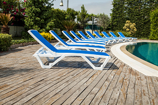 Шезлонг Tilia Shell без подлокотников Цвет Белый айвори, хаки, садовая мебель