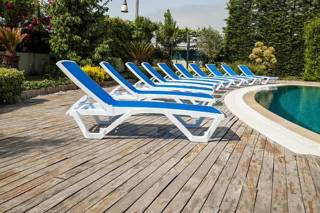 Шезлонг Tilia Shell без подлокотников Цвет Белый айвори, хаки 