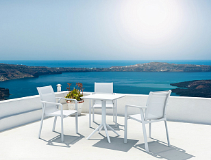 Стол Siesta Contract Sky 60 Цвет: белый, садовая мебель