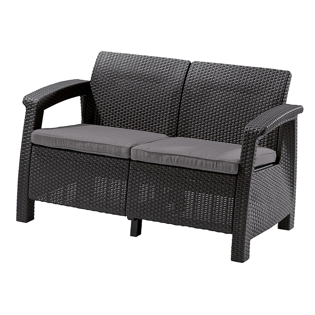Диван Keter Corfu love seat графит 