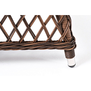 Лаунж-зона 4SIS Асти на 4 персоны, цвет коричневый, садовая мебель