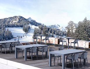 Кресло Siesta Contract Air XL Цвет: темно-серый для дачи Кресло Siesta Contract Air XL Цвет: темно-серый, садовая мебель