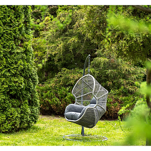 Подвесное кресло 4SIS Апулия, цвет серый, садовая мебель