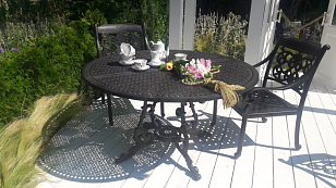 Обеденный стол Вишневый садъ Ажур D132, садовая мебель