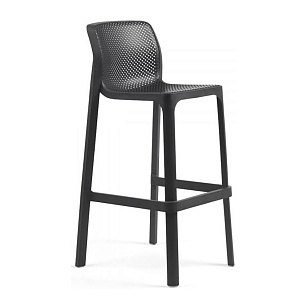 Стул барный Nardi Net Stool Цвет: антрацит, садовая мебель