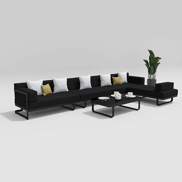 Лаунж зона Gardenini Hacienda Карбон / Черный 