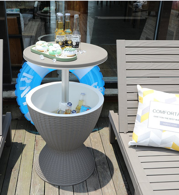 Стол мини-бар пластиковый Tagliamento Belle тортора 