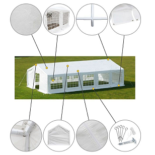 Шатёр-павильон Lite Tenda 5x10, уличное оборудование