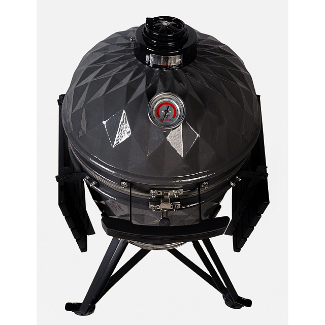 гриль керамический diamond egg xl pro цвет: серый