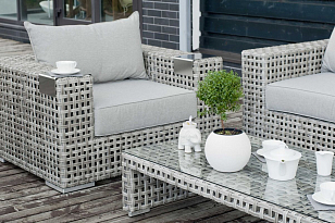 Лаунж-зона 4SIS Тито, цвет серый, садовая мебель