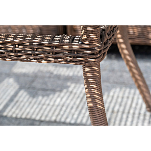 Обеденная группа 4SIS Базелла, цвет коричневый, садовая мебель