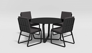 Стол Gardenini Primavera Black для дачи Стол Gardenini Primavera Black, садовая мебель