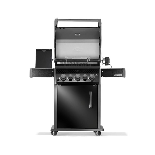 гриль газовый napoleon rogue 425 rsb (с конфоркой и вертелом)