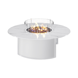 Стол-камин Kaminex Бромо Белый, уличное оборудование
