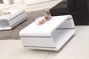 Столик журнальный Paoli Opus Quadro Цвет: белый, товары для загородного дома