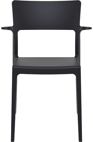 Кресло Siesta Contract Plus Цвет: чёрный для дачи Кресло Siesta Contract Plus Цвет: чёрный, садовая мебель