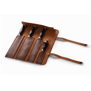 Кожаная скрутка Napoleon для ножей для приготовления пищи Кожаная скрутка Napoleon для ножей для сада