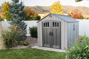 Пластиковый сарай Lifetime WoodLook 8 Х 10, уличное оборудование
