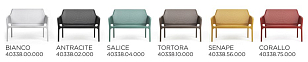 Диван Nardi Net Bench Цвет: коралловый, садовая мебель