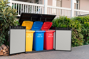 Высокий шкаф Keter Premiere Premiere Jumbo 2020 л, садовая мебель