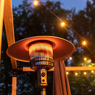 Уличный газовый обогреватель La Hacienda H1 All Black, уличное оборудование