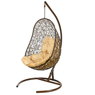 Подвесное кресло Bozollo Uovo Marrone, садовая мебель