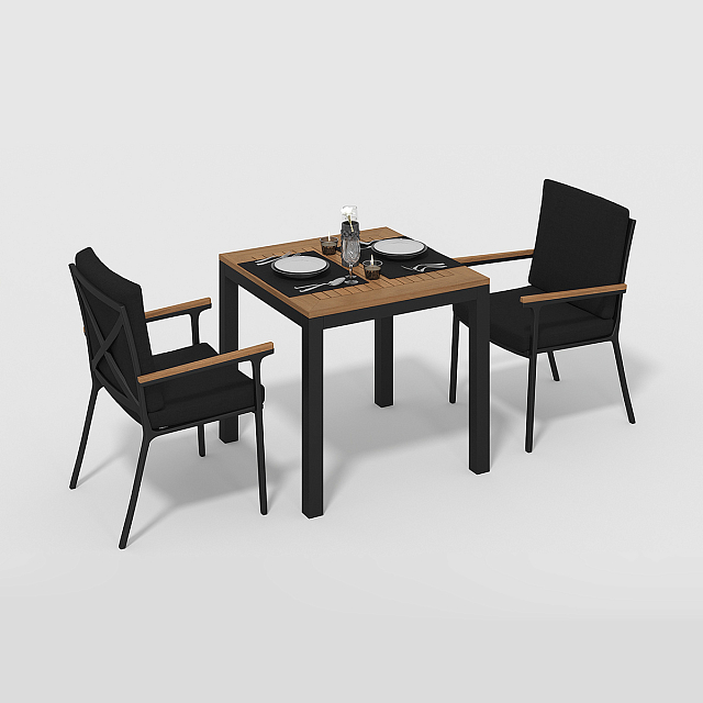 Стол Gardenini Bella 80 Карбон 