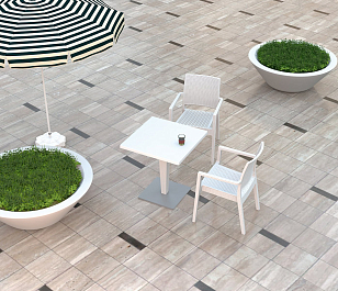 Кресло Siesta Contract Ibiza Цвет: белый для дачи Кресло Siesta Contract Ibiza Цвет: белый, садовая мебель