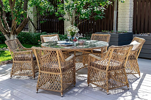 Кресло 4SIS Латте, цвет соломенный, садовая мебель