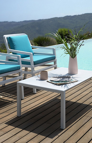 Стол кофейный Nardi Aria Цвет: белый, садовая мебель