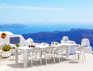 Кресло Siesta Contract Sunset Цвет: белый для дачи Кресло Siesta Contract Sunset Цвет: белый, садовая мебель