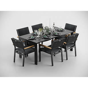 Стул Gardenini Premium Bella Карбон / Темно-серый, садовая мебель