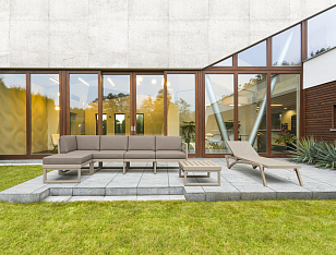 Шезлонг-лежак Siesta Contract Pacific Цвет: бежевый, садовая мебель