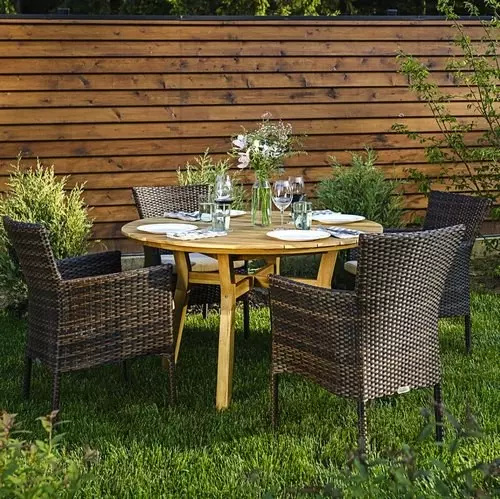 Обеденная группа Joygarden Modena 116 см на 4 персоны с креслами 