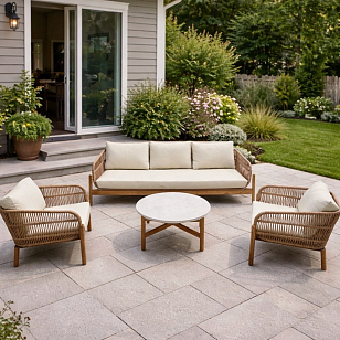 Лаунж-зона ELEONORA с 3-х местным диваном, садовая мебель