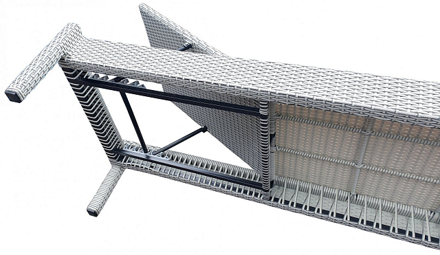 Шезлонг-лежак плетеный Tagliamento GS925 Цвет: белый 