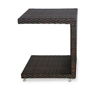 Стол Joygarden Milano темно-коричневый для шезлонга для дачи Стол Joygarden Milano темно-коричневый для шезлонга, садовая мебель