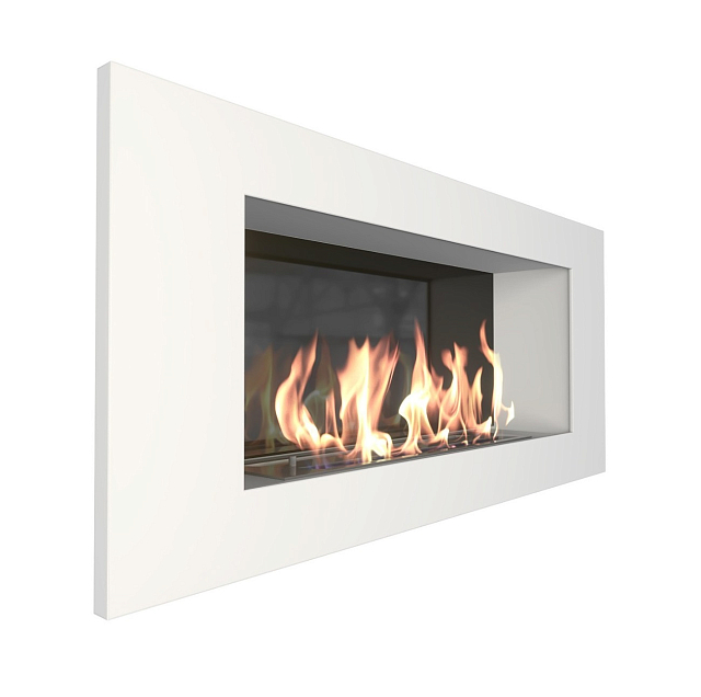 Биокамин встраиваемый ZeFire Elliot White Glass