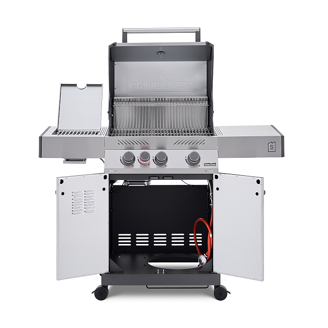 газовый гриль primeliner s class 3b deluxe стальной
