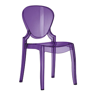 Стул Pedrali Queen Цвет: фиолетовый для дачи Стул Pedrali Queen Цвет: фиолетовый, садовая мебель