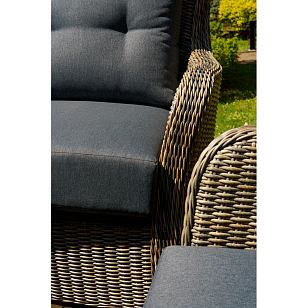 Лаунж зона Lite Venezia (кофейный столик, 2 кресла) Цвет: серый, садовая мебель