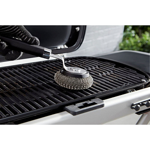 Щетка для чистки Weber с металлической губкой для приготовления пищи Щетка для чистки Weber с металлической губкой для сада