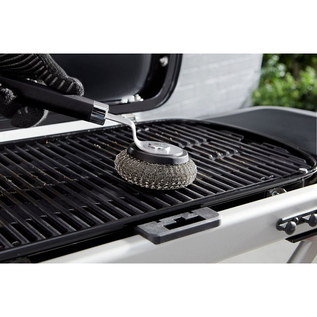 Щетка для чистки Weber с металлической губкой
