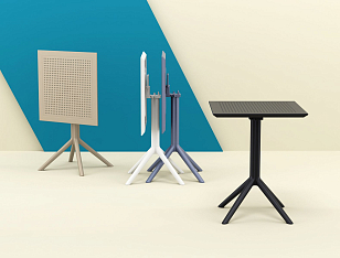 Стол Siesta Contract Sky 60 Цвет: черный, садовая мебель