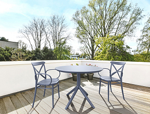 Стол Siesta Contract Sky Ø105 Цвет: темно-серый, садовая мебель