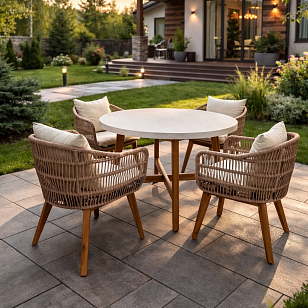 Обеденный комплект ELEONORA на 4 персоны, садовая мебель