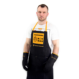 Набор взрослый Amfora Tandoors Нot Man из фартука и двух рукавиц